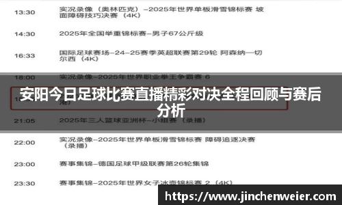 安阳今日足球比赛直播精彩对决全程回顾与赛后分析