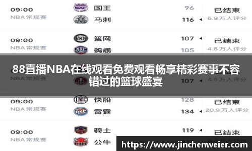 88直播NBA在线观看免费观看畅享精彩赛事不容错过的篮球盛宴